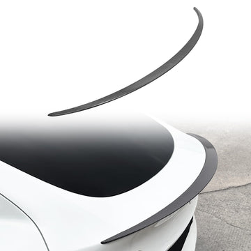 TesNext Real Carbon Fiber Rear Spoiler Wing Rear Trunk Lip for Tesla Model 3 Y