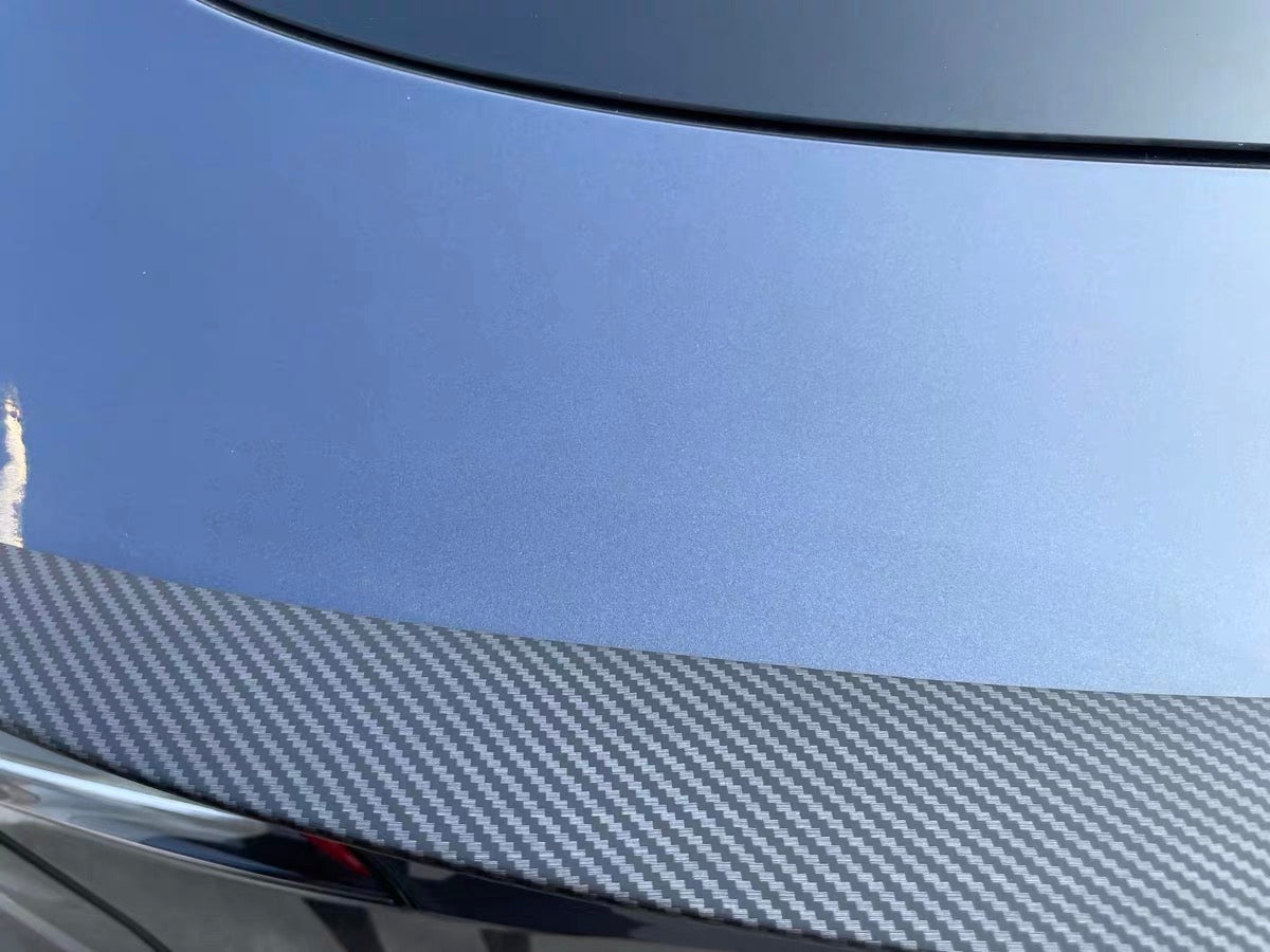 TesNext Real Carbon Fiber Rear Spoiler Wing Rear Trunk Lip for Tesla Model 3 Y