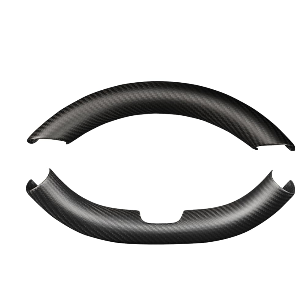 TesNext Real Carbon Fiber Steering Wheel Cover for Tesla Model 3 Highland, Model Y Juniper