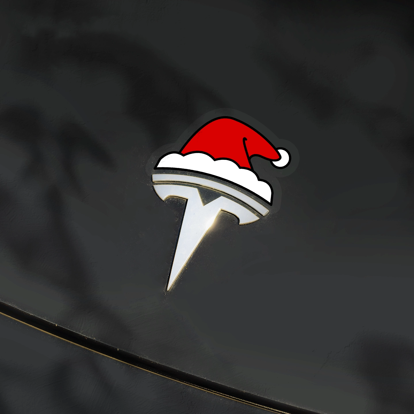 TesNext Waterproof Santa Hat, Christmas tree, Reindeer Christmas Stickers for Tesla, Vinyl Car Decals for Tesla, Automotive Decals for Water Bottles, Wall, Laptop, Window, Christmas Gift & Decoration