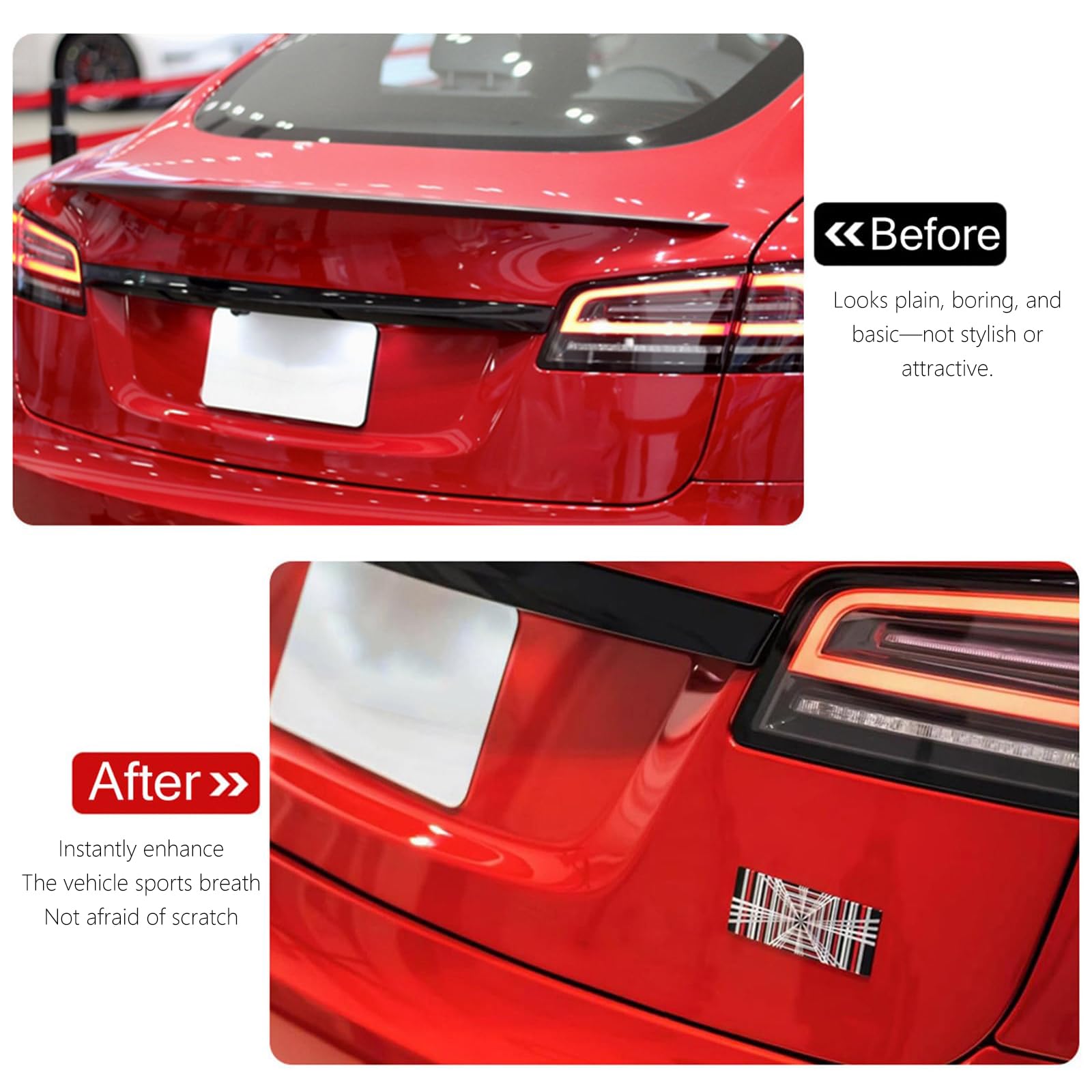 TesNext Metal Launch Edition Emblem, Plaid Performance Decal Sticker , Ludicrous - Time Space Tunnel Badge Emblem  For Tesla Model Y Juniper , Model 3 Highland , Model 3 Y X S