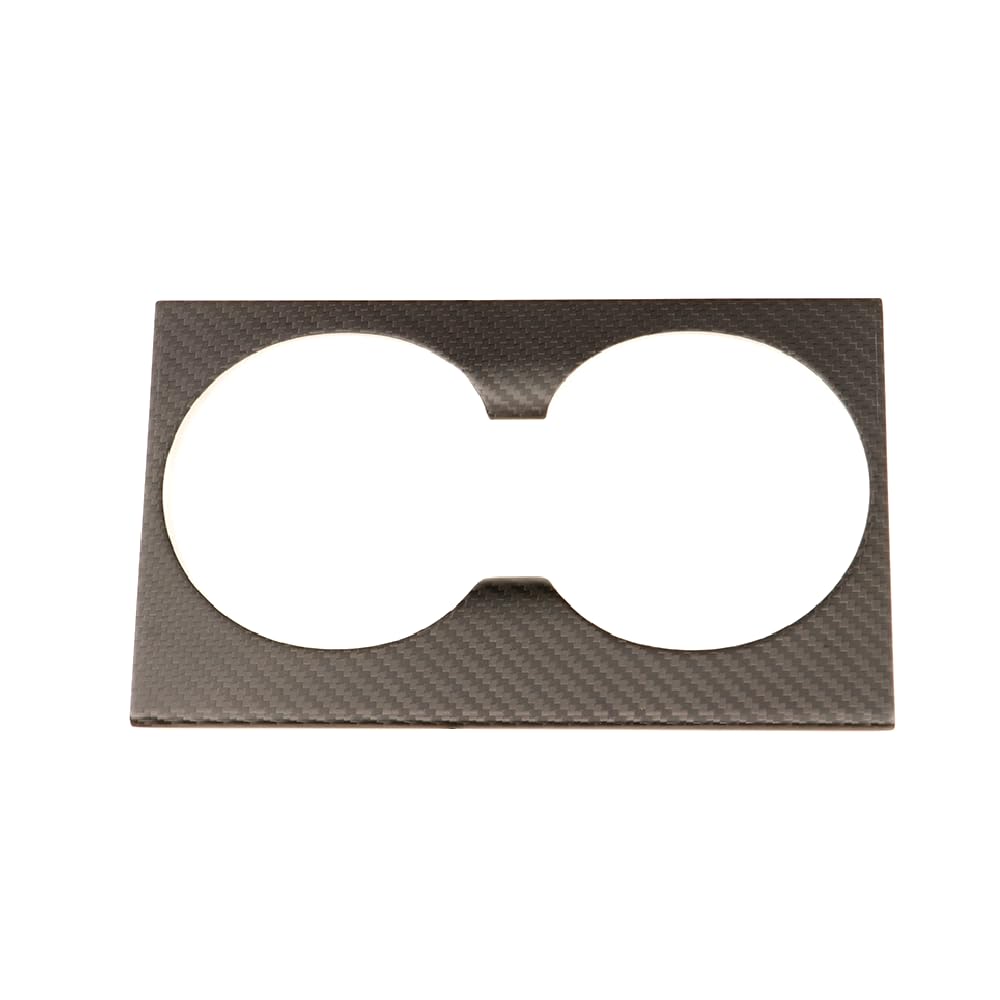 TesNext Real Carbon Fiber Center Console Water Cup Slot Cover Fit for Tesla Model 3 Highland, Model Y Juniper