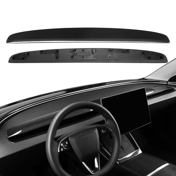 TesNext Real Carbon Fiber Dashboard Cover Panel for Tesla Model Y Juniper, Model 3 Highland