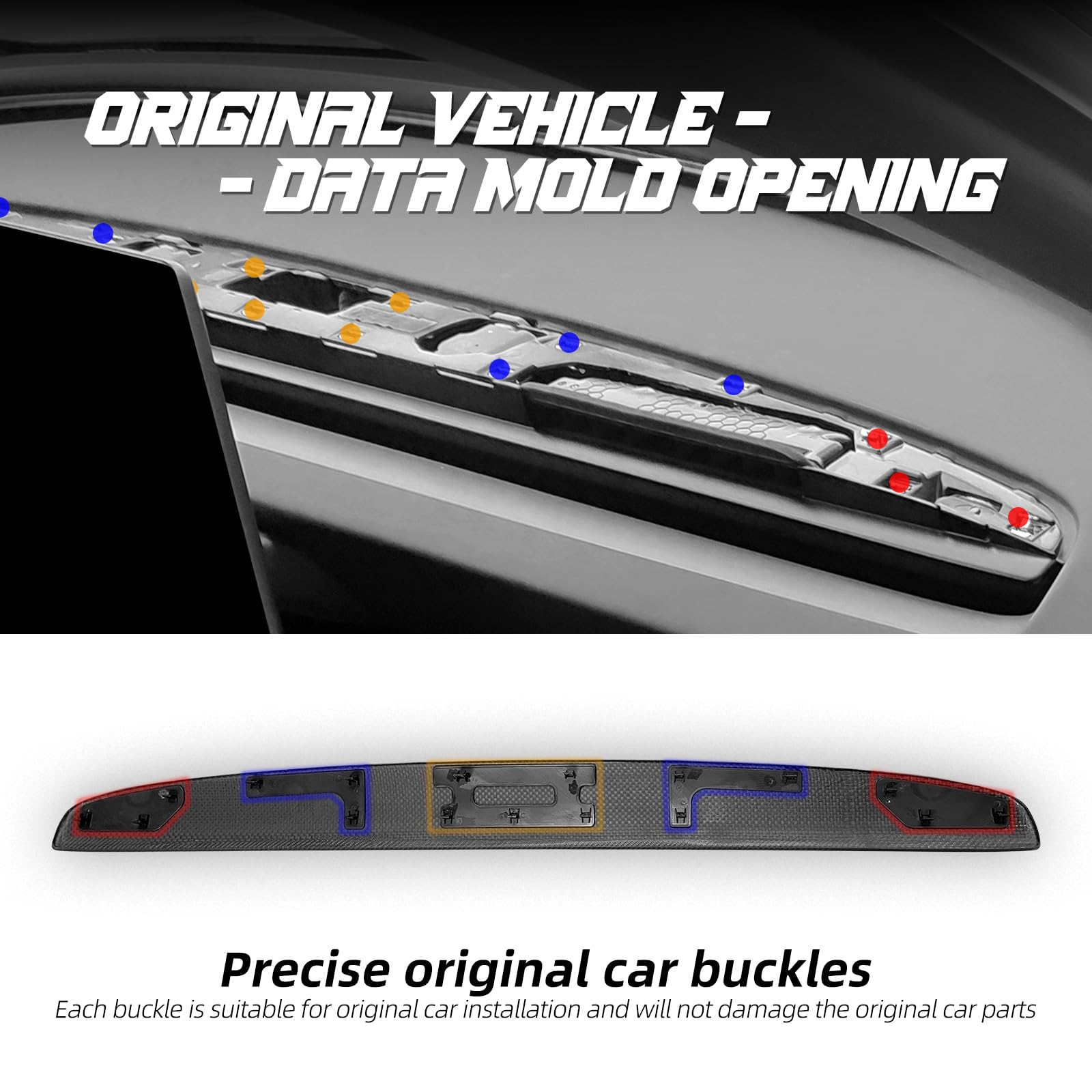 TesNext Real Carbon Fiber Dashboard Cover Panel for Tesla Model Y Juniper, Model 3 Highland