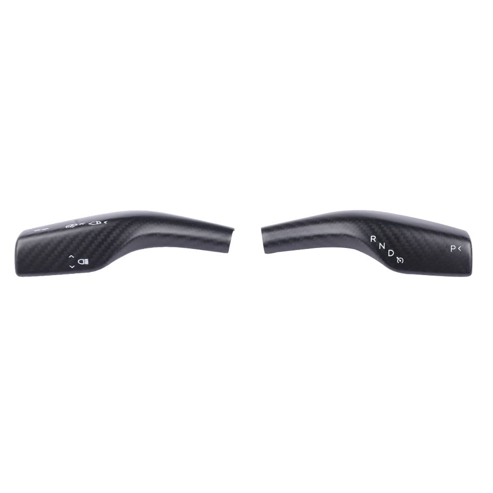 TesNext Real Carbon Fiber Gear Shift 2Pcs for for Tesla Model 3 Y