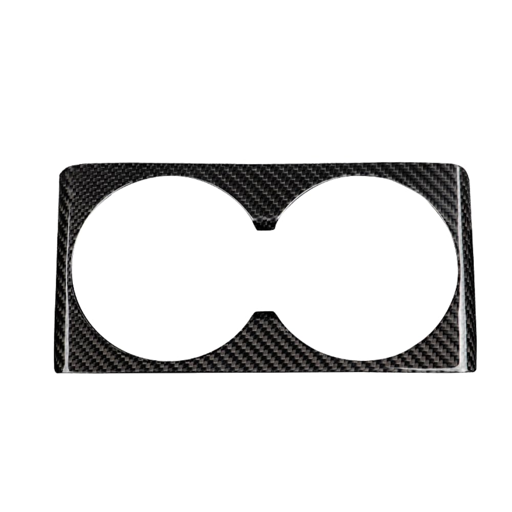 TesNext Real Carbon Fiber Center Console Water Cup Slot Cover Fit for Tesla Model 3 Highland, Model Y Juniper
