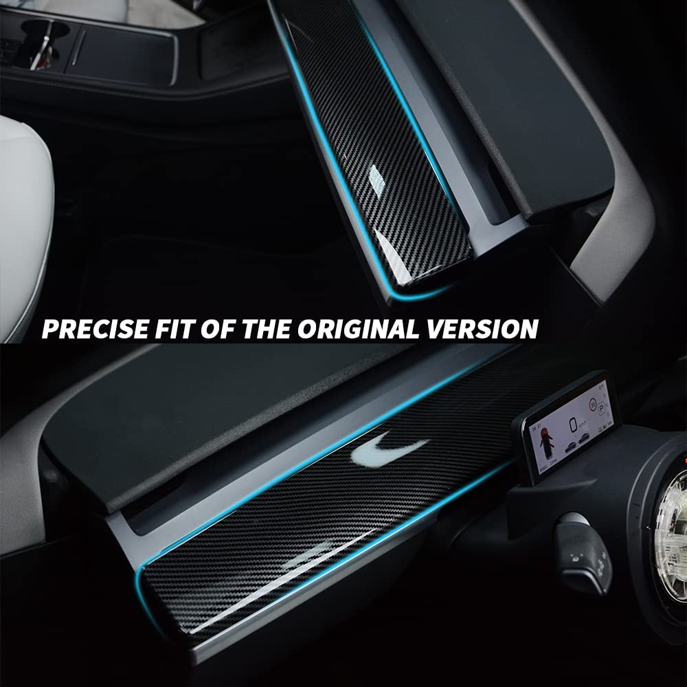 TesNext Dashboard Cover Wrap and Front Door Inner Armrest Panel Cover Trim for Tesla Model 3/Model Y
