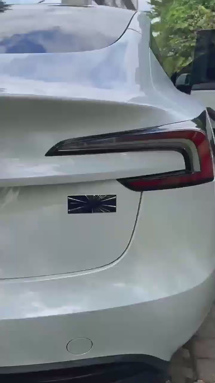 TesNext Metal Launch Edition Emblem, Plaid Performance Decal Sticker , Ludicrous - Time Space Tunnel Badge Emblem  For Tesla Model Y Juniper , Model 3 Highland , Model 3 Y X S