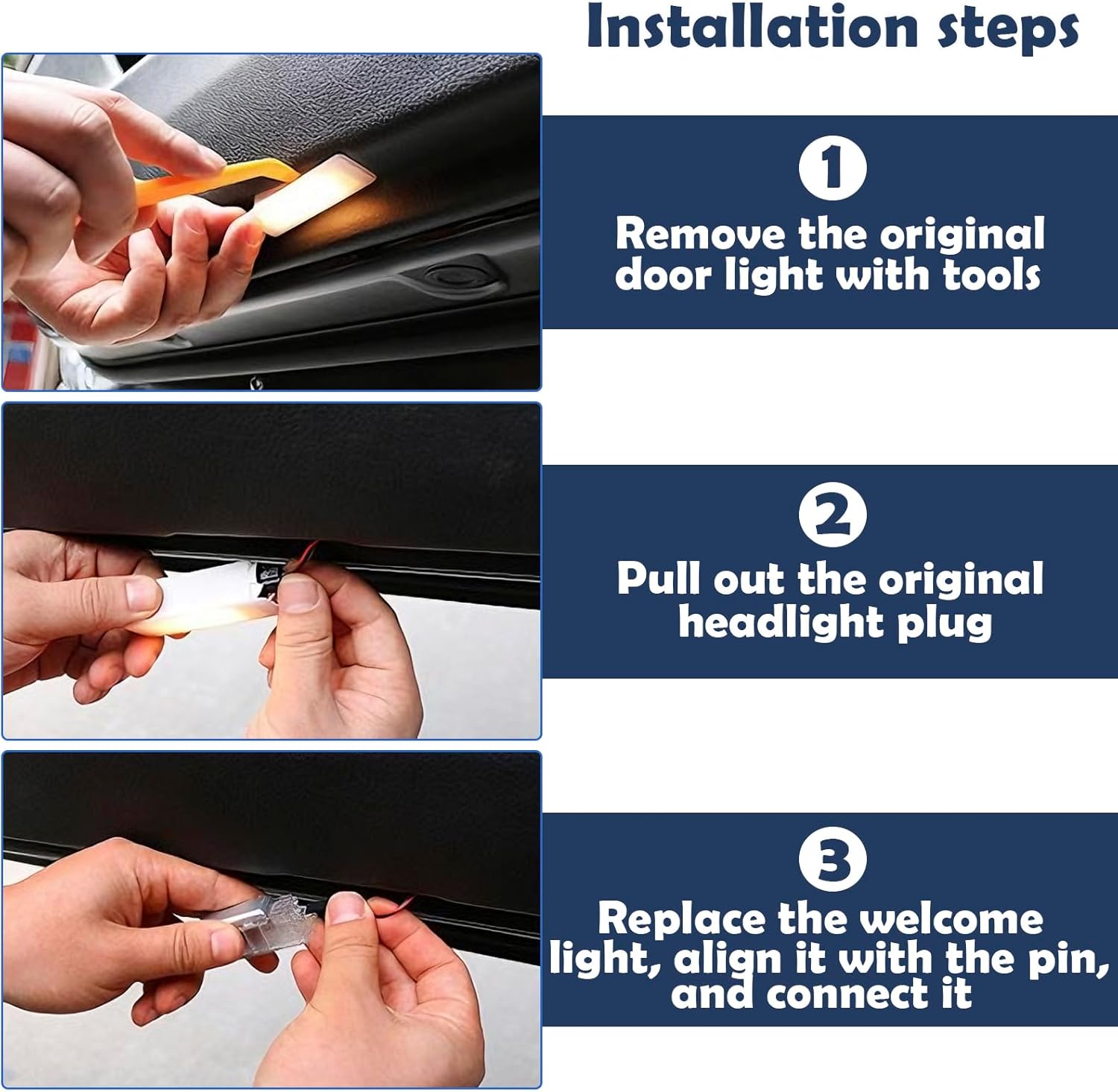 Tesla Model 3/Y Puddle Lights – High Brightness LED Door & Projection Welcome Light Kit