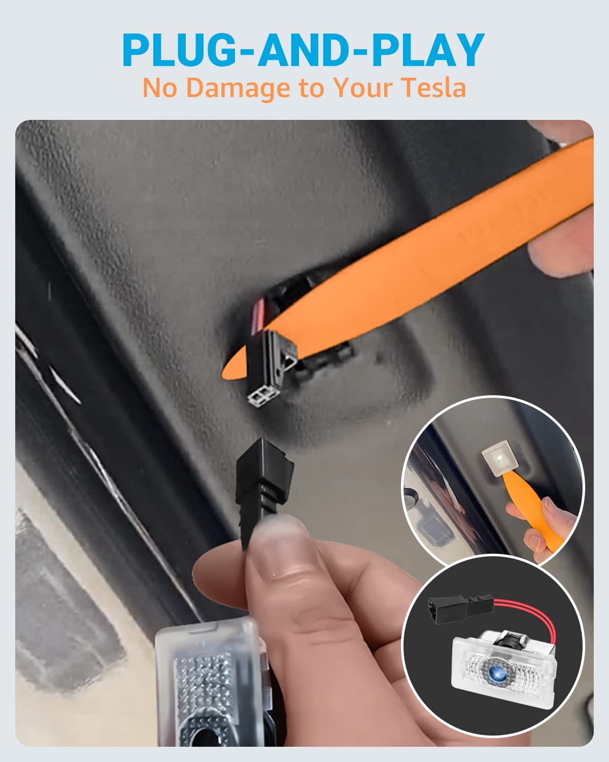 Tesla Model 3/Y Puddle Lights – High Brightness LED Door & Projection Welcome Light Kit